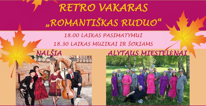 „Romantiškas ruduo“ – su retro muzika ir šokiais 
