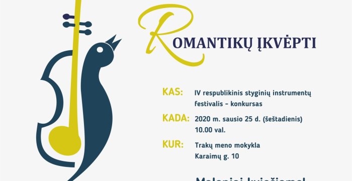 Trakų meno mokykloje – festivalis-konkursas „Romantikų įkvėpti“