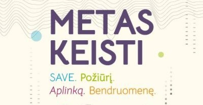 Dalinkis iniciatyva ir laimėk kampanijos „Metas keisti“ prizą!
