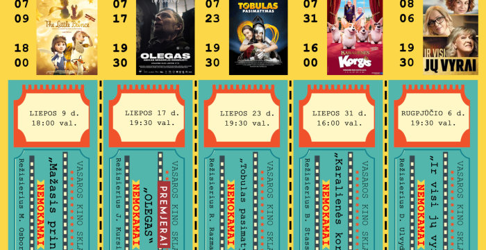 Lentvario kultūros rūmuose – kino filmų maratonas