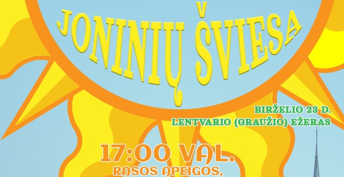 Joninių šviesa vėl nušvis Lentvaryje