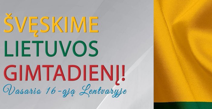Lentvaryje – Lietuvos valstybės atkūrimo dienai skirtas renginys „Vienybės žiedas“