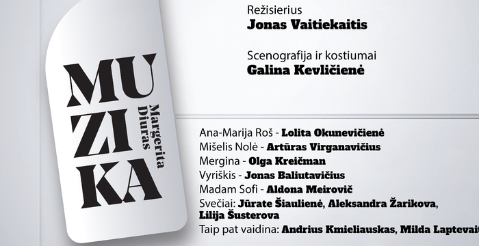 Lentvario Dvaro teatras kviečia į atnaujintą spektaklį „Muzika“!