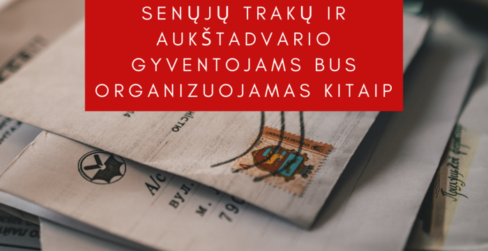 Nuo liepos 26 d. pašto paslaugų teikimas Senųjų Trakų ir Aukštadvario gyventojams bus...