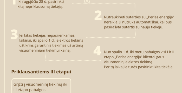 Informacija „Perlas energija“ vartotojams