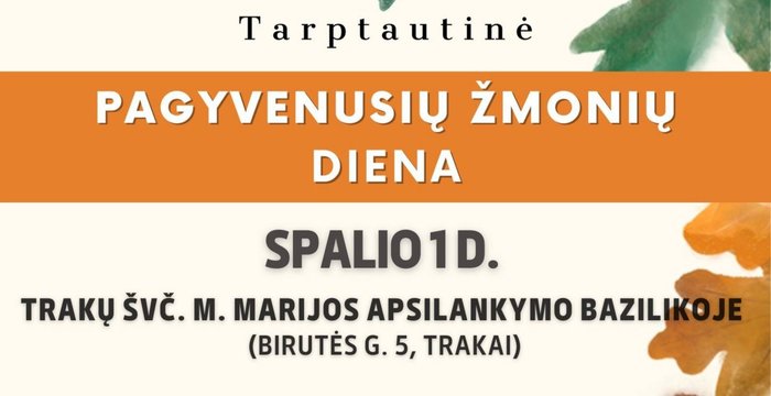 Kviečiame paminėti Tarptautinę pagyvenusių žmonių dieną !
