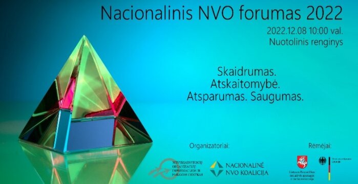 Kvietimas dalyvauti Nacionaliniame NVO forume