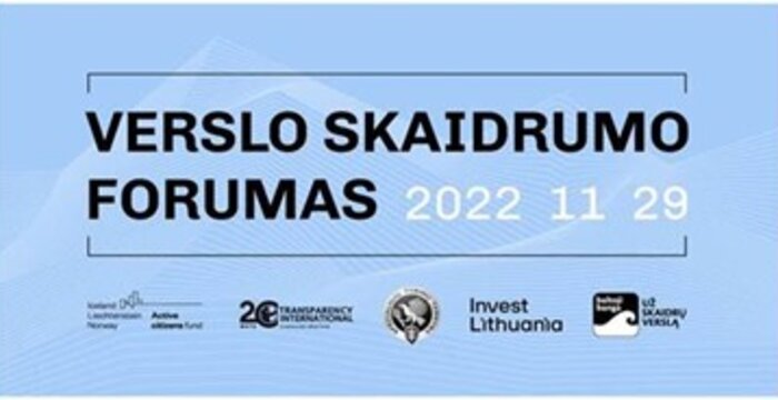 Kvietimas dalyvauti Verslo skaidrumo forume