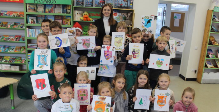 Trakų viešojoje bibliotekoje – Kultūros paso edukacija „Šeimos herbas“