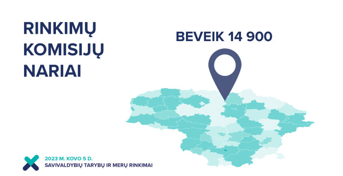 Savivaldybių tarybų ir merų rinkimuose dirbs beveik 14,9 tūkstančio rinkimų komisijų narių 