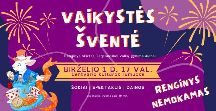 Kviečiame švęsti vaikystę Lentvaryje!