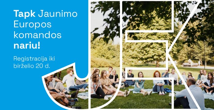 Kviečiame jaunuolius dalyvauti Jaunimo Europos komandos narių atrankoje!