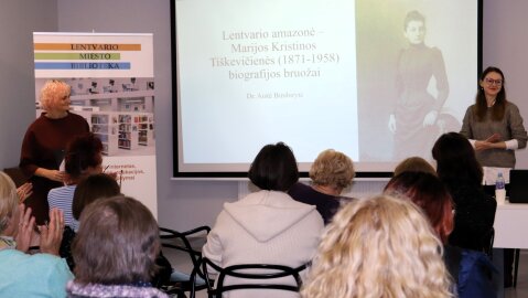 Lentvario bibliotekoje – paskaita apie grafus Tiškevičius