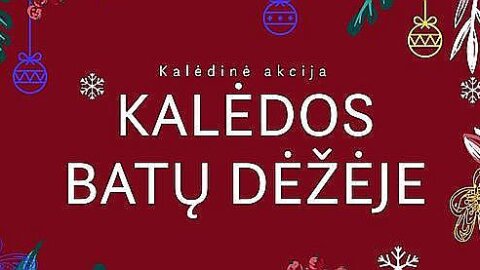 Dalinamės kalėdine akcija „Kalėdos batų dėžėje“ 