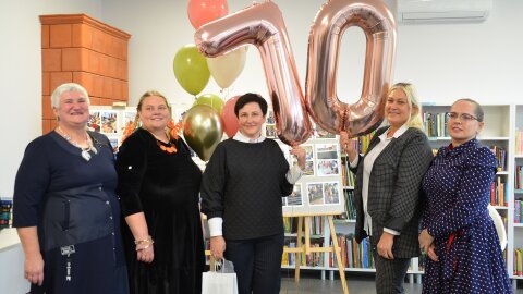 Bijūnų biblioteka paminėjo 70-ies metų jubiliejų
