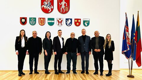 Savivaldybėje lankėsi svečiai iš Sakartvelo