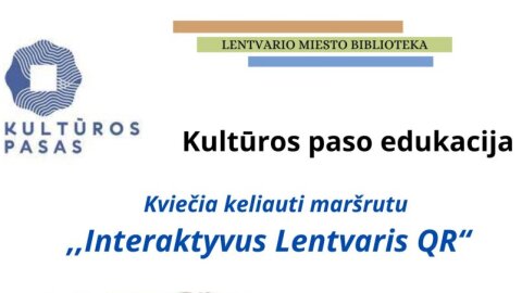 Lentvario miesto biblioteka – Kultūros paso programoje