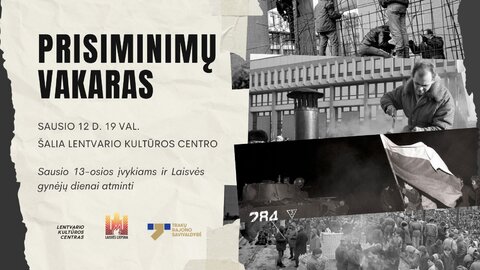 Prisiminimų vakaras, skirtas Sausio 13-osios įvykiams atminti