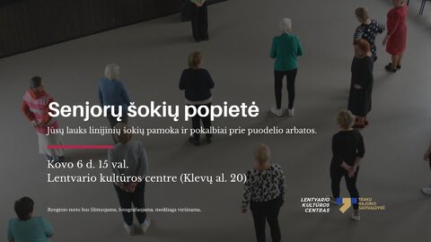 Senjorų šokių popietė sugrįžta!