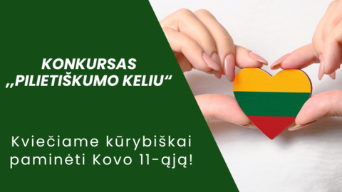 Skelbiamas tradicinis konkursas „Pilietiškumo keliu“