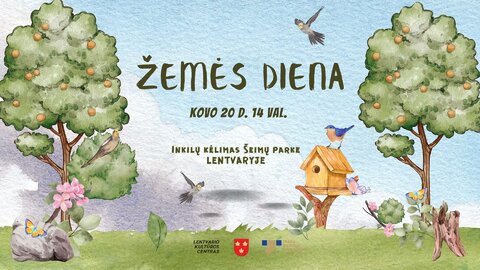 Pasaulinei žemės dienai Lentvaryje – akcija „Iškelk inkilą“