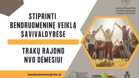 Antrasis kvietimas teikti paraiškas Trakų rajono savivaldybėje