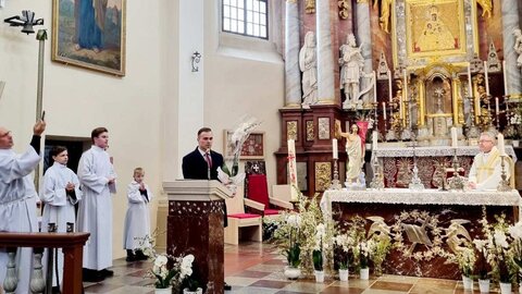 Klebono dekano Jono Varanecko gimimo dienos šventė Trakų bazilikoje