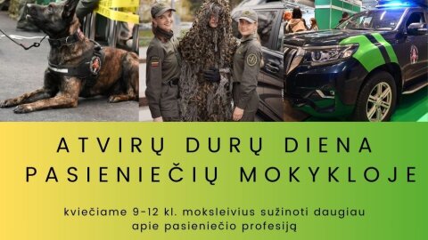 Kviečiame į Atvirų durų dieną Pasieniečių mokykloje