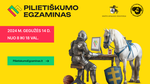 Kviečiame dalyvauti pirmajame Pilietiškumo egzamine!
