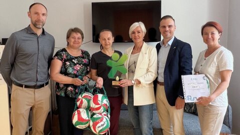 Įteikti prizai vienai sportiškiausių Lietuvoje Trakų pradinei mokyklai 
