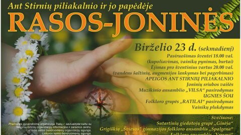 Joninės kviečia susitikti ant Stirnių piliakalnio!