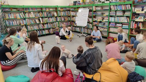 Muzikalus „Mažųjų rytmetis“ Trakų viešosios bibliotekos Vaikų literatūros skyriuje
