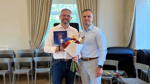 Už ilgametį darbą padėkota Trakų priešgaisrinės gelbėjimo tarnybos viršininkui