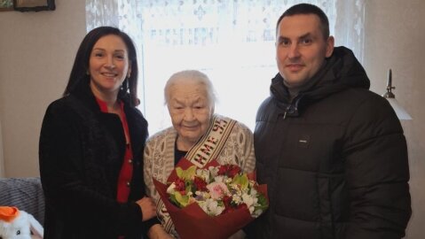 Šilti sveikinimai 95-mečio proga – Lentvario seniūnijos gyventojai