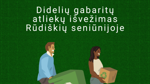 Didelių gabaritų atliekų išvežimas Rūdiškių seniūnijoje