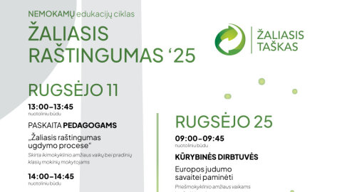 „Žaliojo raštingumo“ edukacijos