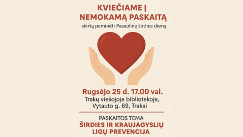 Kviečiame į paskaitą su gydytoju kardiologu 