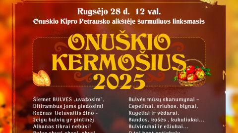 Į Onuškį kviečia kermošius!