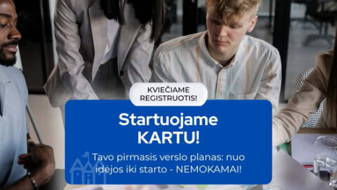Kviečiame į nemokamą mokymų ciklą „Bazinė verslo starto programa“ 