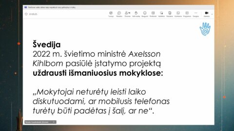Mobilieji telefonai ugdymo procese