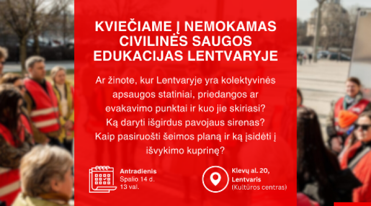 Lentvario seniūnijos naujienos