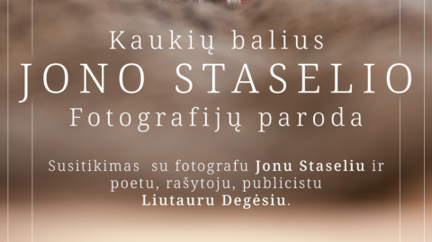 Onuškio meno galerijoje – Jono Staselio paroda „Kaukių balius“ ir Liutauro Degėsio naujų knygų...
