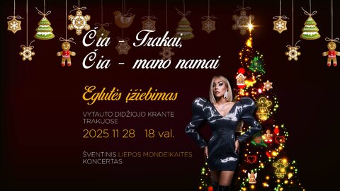 Trakuose sužibės Kalėdų eglė