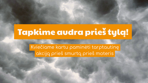 Kviečiame bendruomenę į renginį „Audra prieš tylą: pastebėk smurtą artimoje aplinkoje“