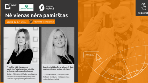  „Nė vienas nėra pamirštas“ kviečia į nuotolinę paskaitą!
