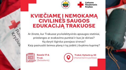 Kviečiame dalyvauti civilinės saugos edukacijoje