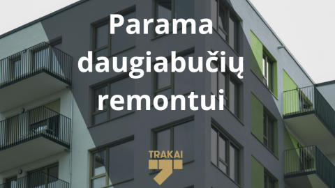 Kviečiame teikti paraiškas dėl savivaldybės paramos daugiabučių namų bendrojo naudojimo objektų...