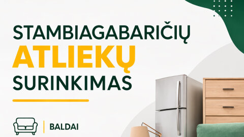 Trakuose surenkamos stambiagabaritės atliekos 