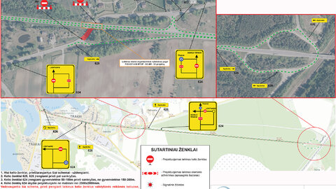 Eismo ribojimai ties rekonstruojamu viaduku