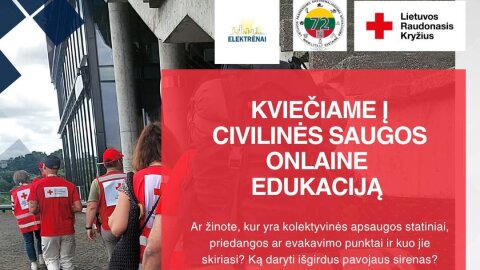 Kviečiame į nuotolinius civilinės saugos mokymus
